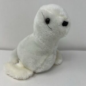 Wallace Berrie White Seal Plush 6" Stuffed Animal Vtg 1979‎ Rare Collectible Toy